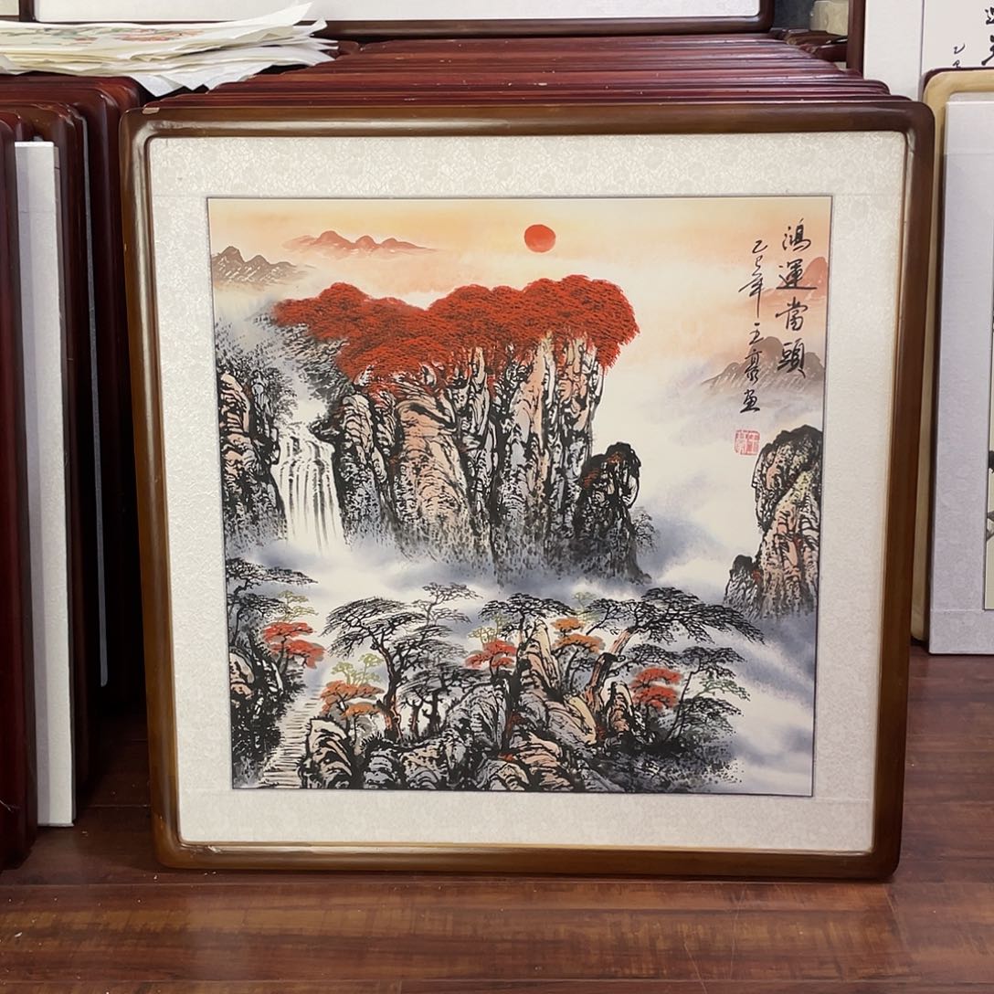 国画带框尺寸63*63厘米