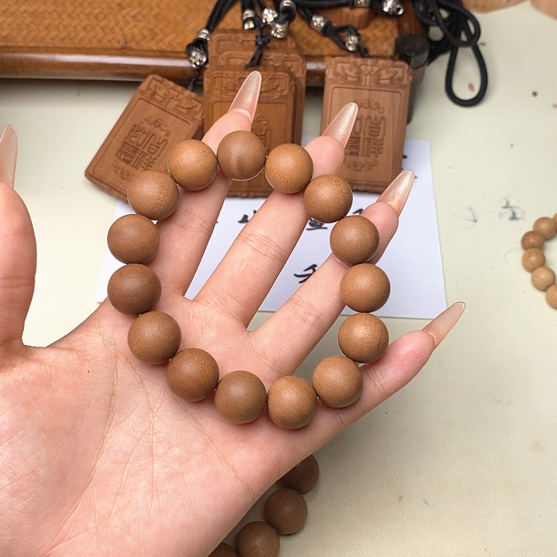 檀香木手串/手链1.5手串黑