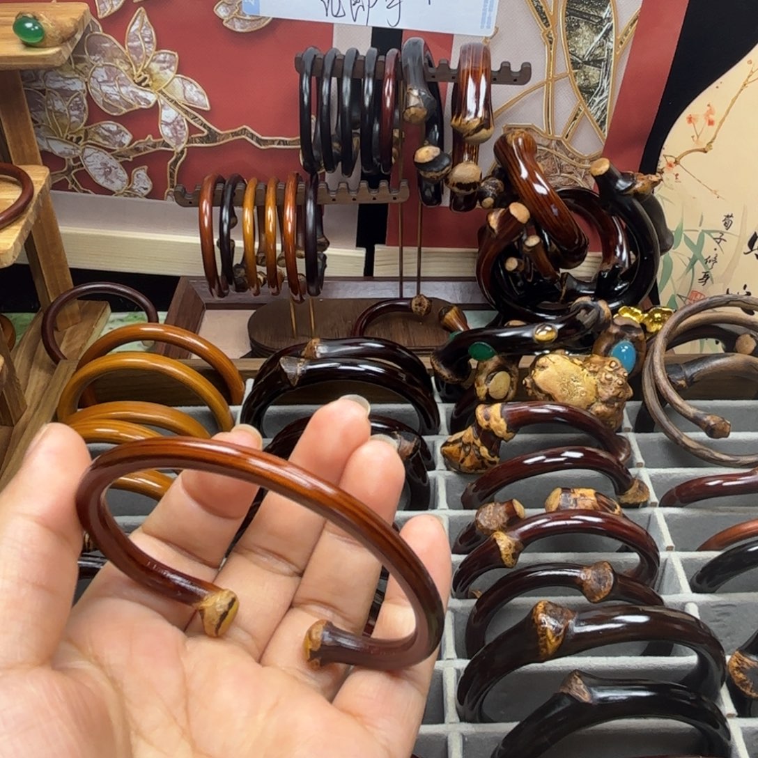 花***啊木质非金属藤镯子