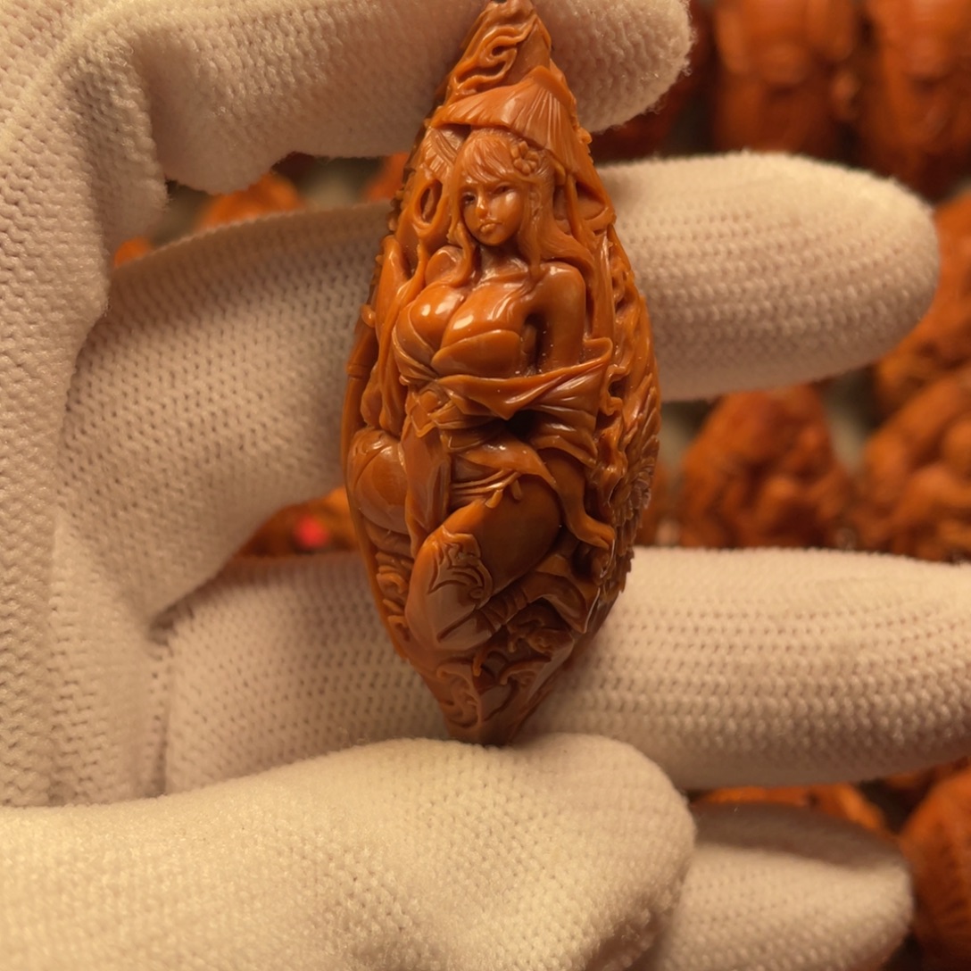 橄榄核手串/手链美女