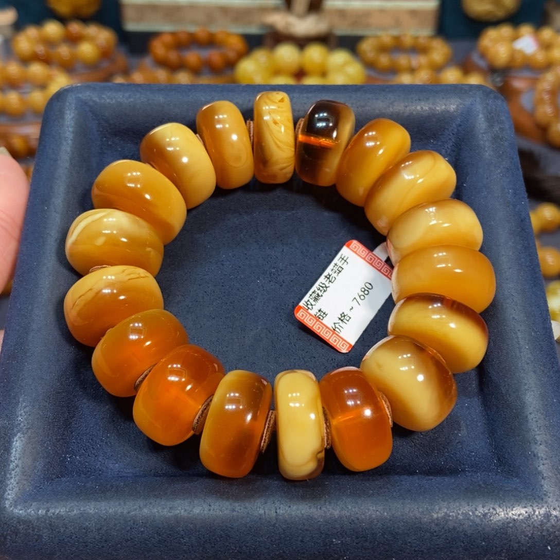 蜜蜡手链未镶嵌蜜蜡