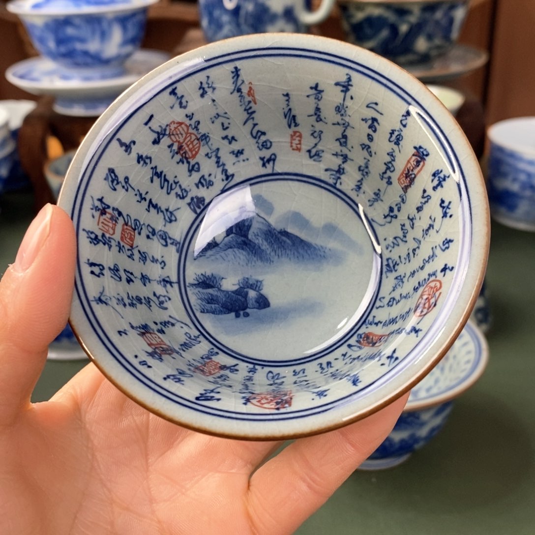 杯景德镇陶瓷手工手绘