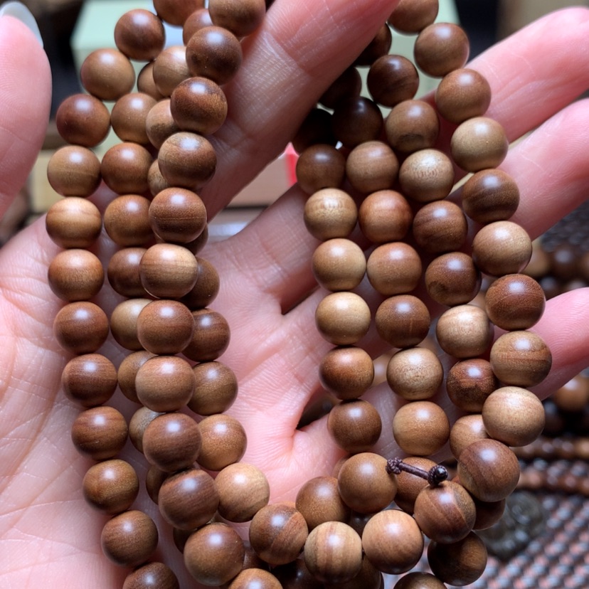 【闪购商品】檀香木手串/手链拾*?0.8*108沉水乱纹处理价