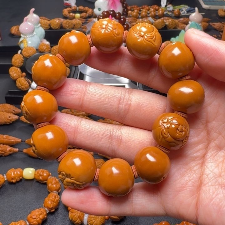 橄榄核手串/手链正圆财迷手串