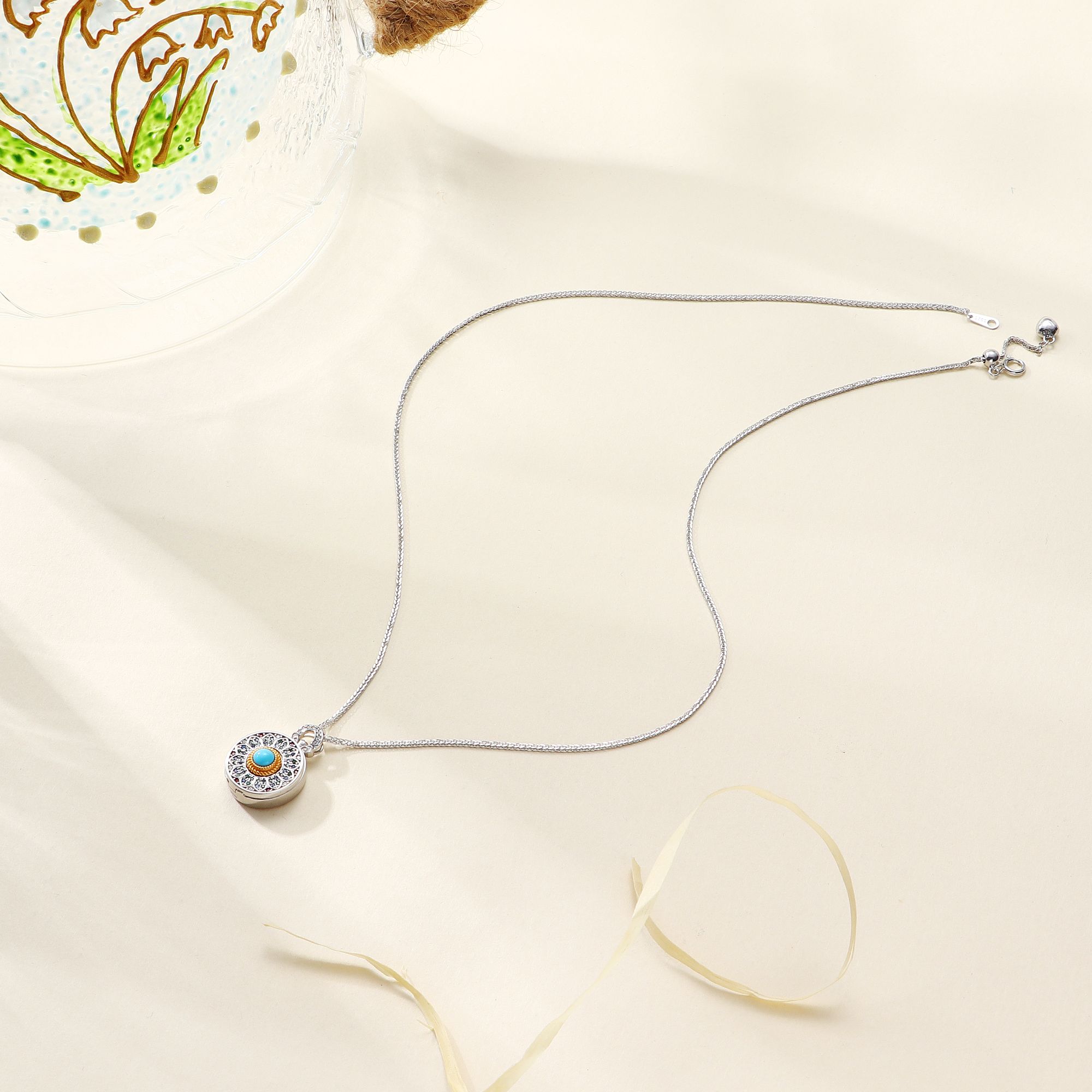 Tender Jinger 坠链均925银 25新款满天星圆转项链轻奢时尚