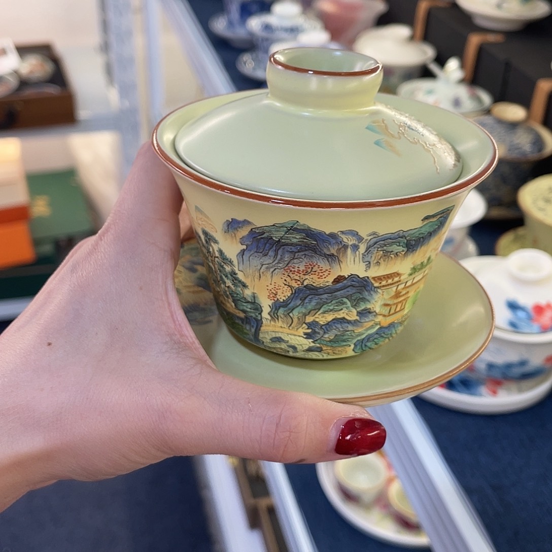 陶景德陶瓷盖碗茶具