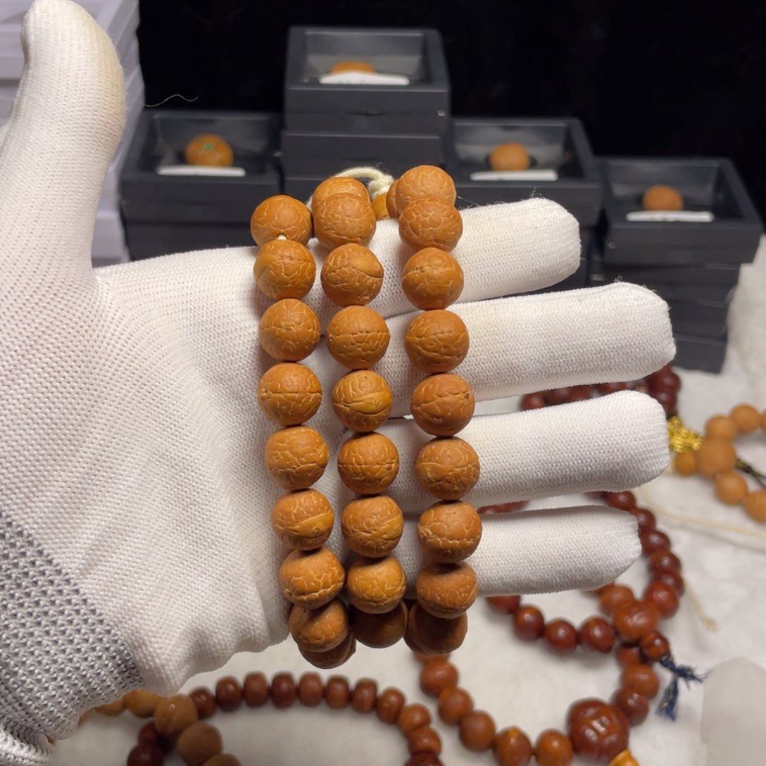 手串凤眼菩提半挂54颗单仓红皮