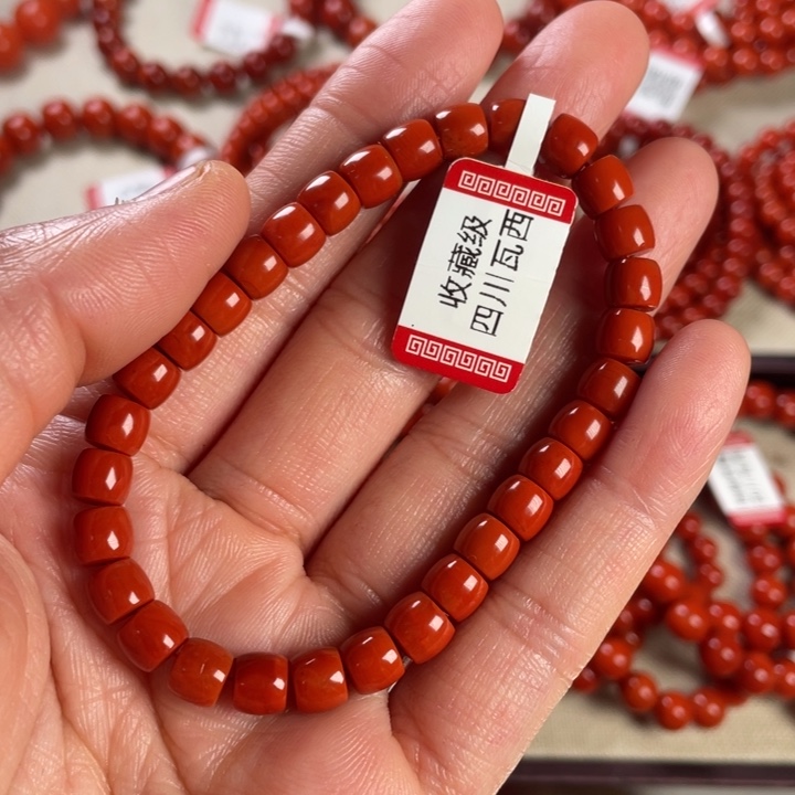 南红玛瑙手链未镶嵌