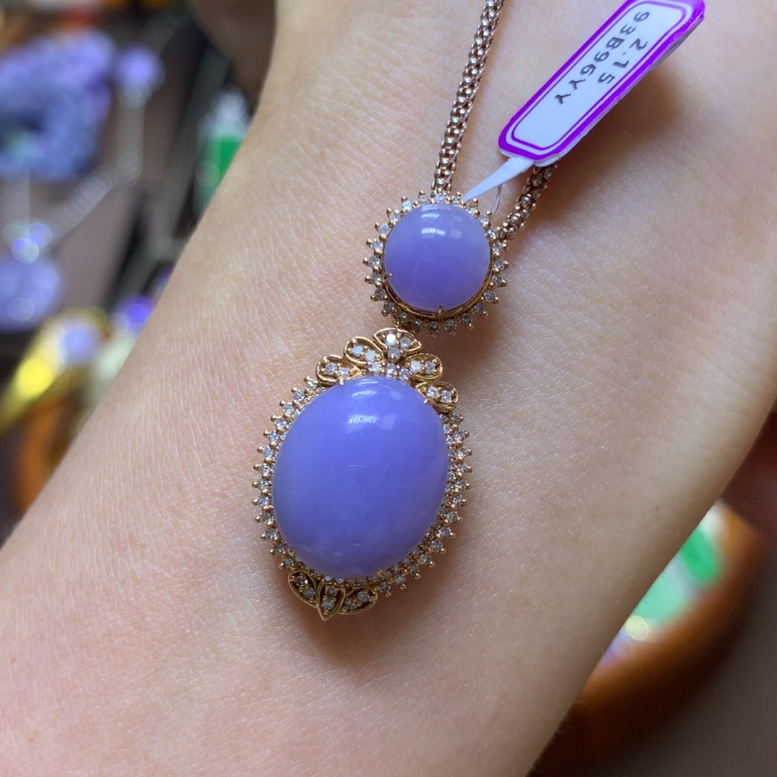 【闪购商品】翡翠颈饰18K金镶嵌翡翠