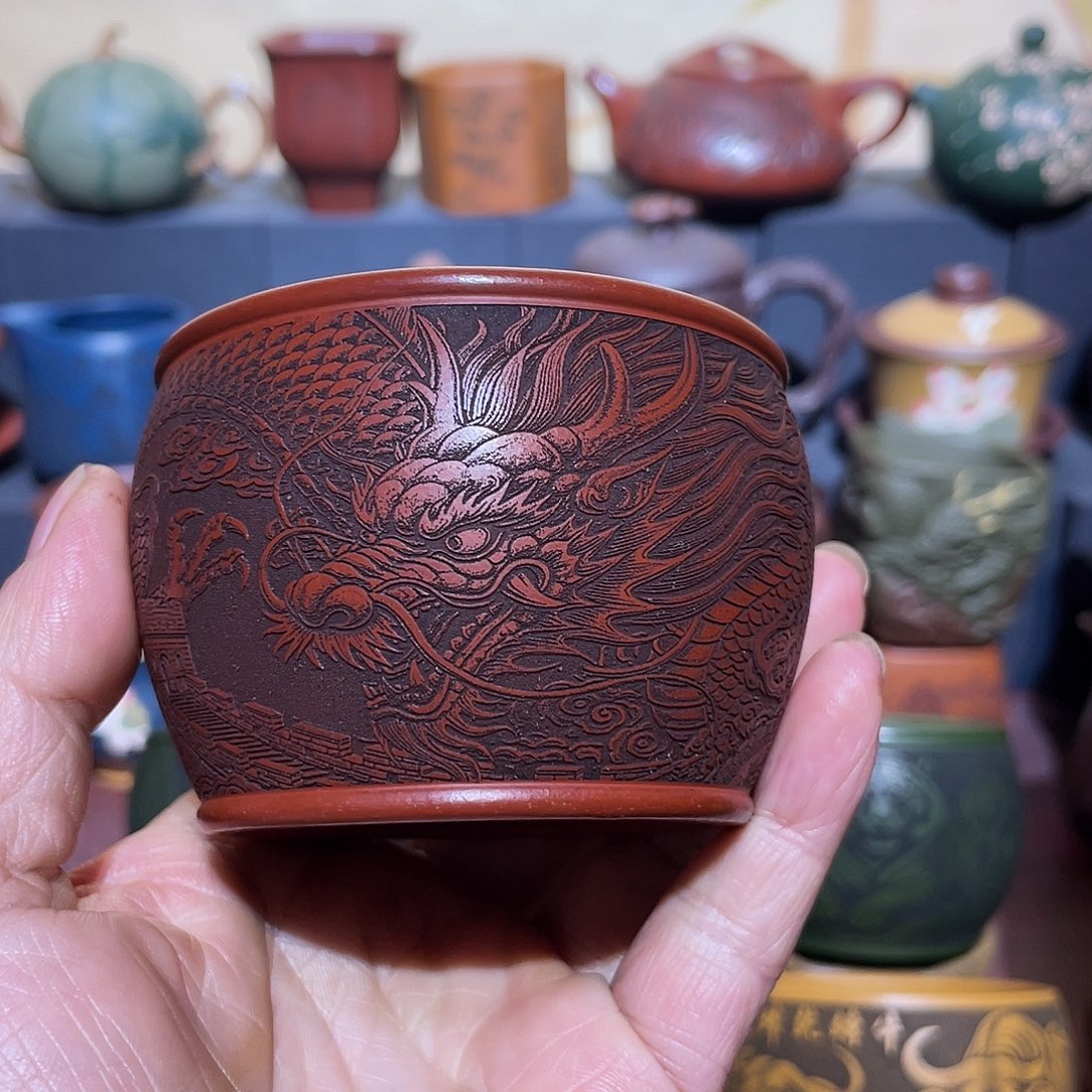 原矿紫砂手工主人杯