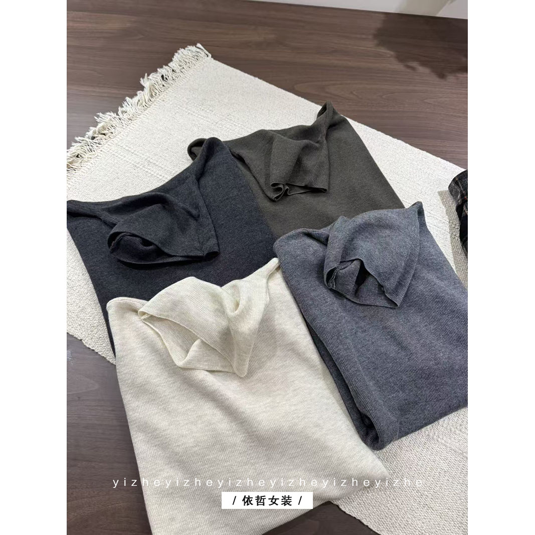 “”巨软打底“”针织开衫女秋冬休闲简约针织衫百搭套头衫打底