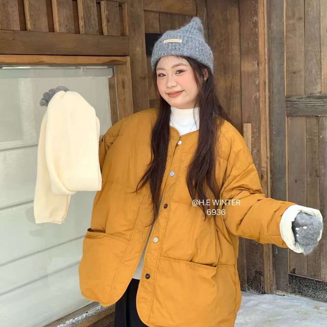 大码冬季新款羽绒服 新国标90白鸭绒 