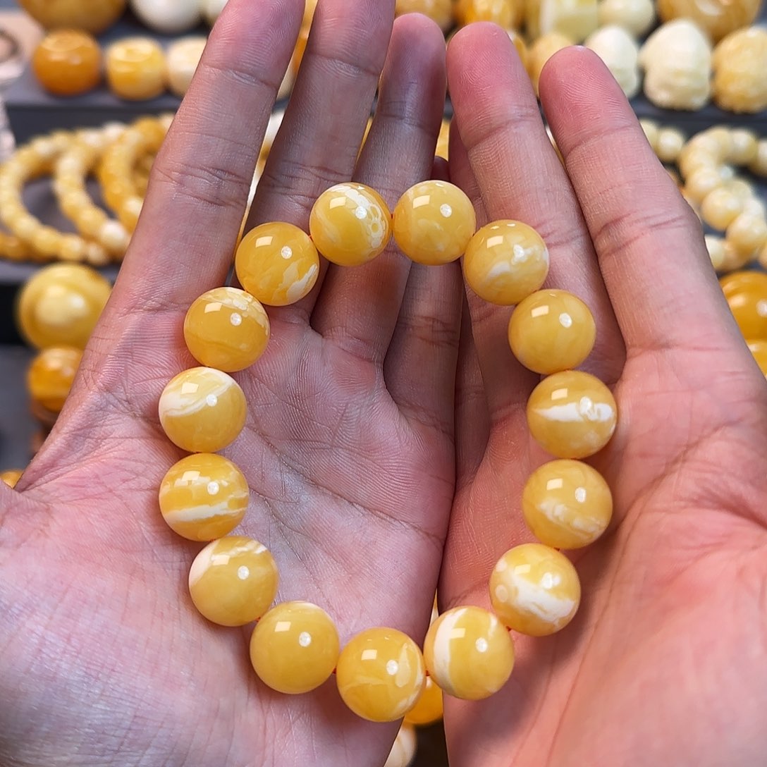 琥珀未镶嵌珠宝奇石16mm同料
