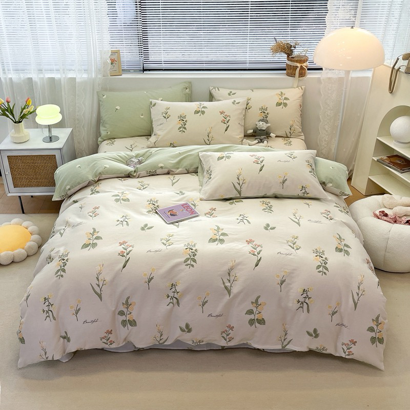 【朵啦啦】孤品全棉印花套件 床笠款