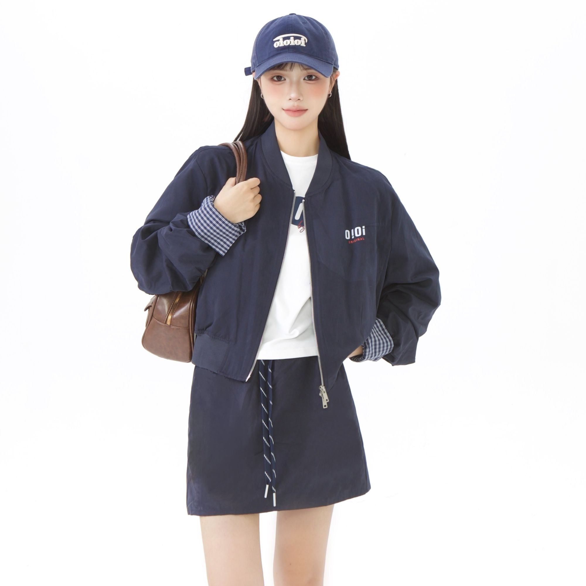 byo!oi OIOI早秋韩系棒球服外套百搭高级感夹克外套bf复古短外套