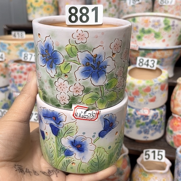 红陶微瑕满48包邮多肉花盆