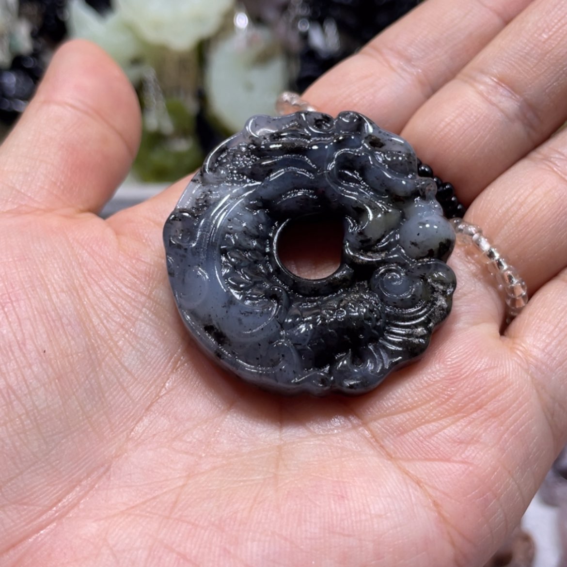 【闪购商品】岫玉颈饰未镶嵌71吊坠