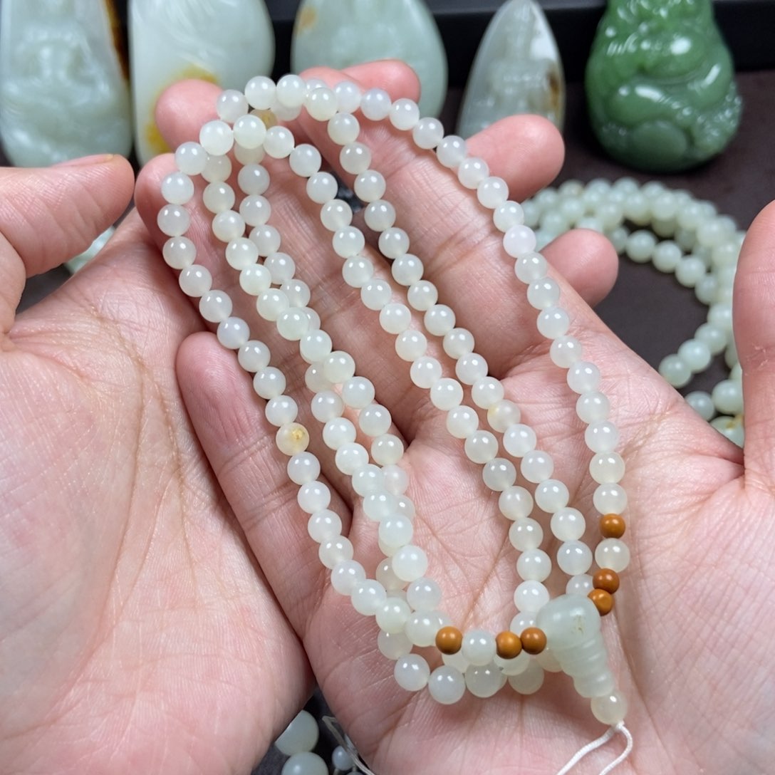 和田玉把件未镶嵌挂件链子