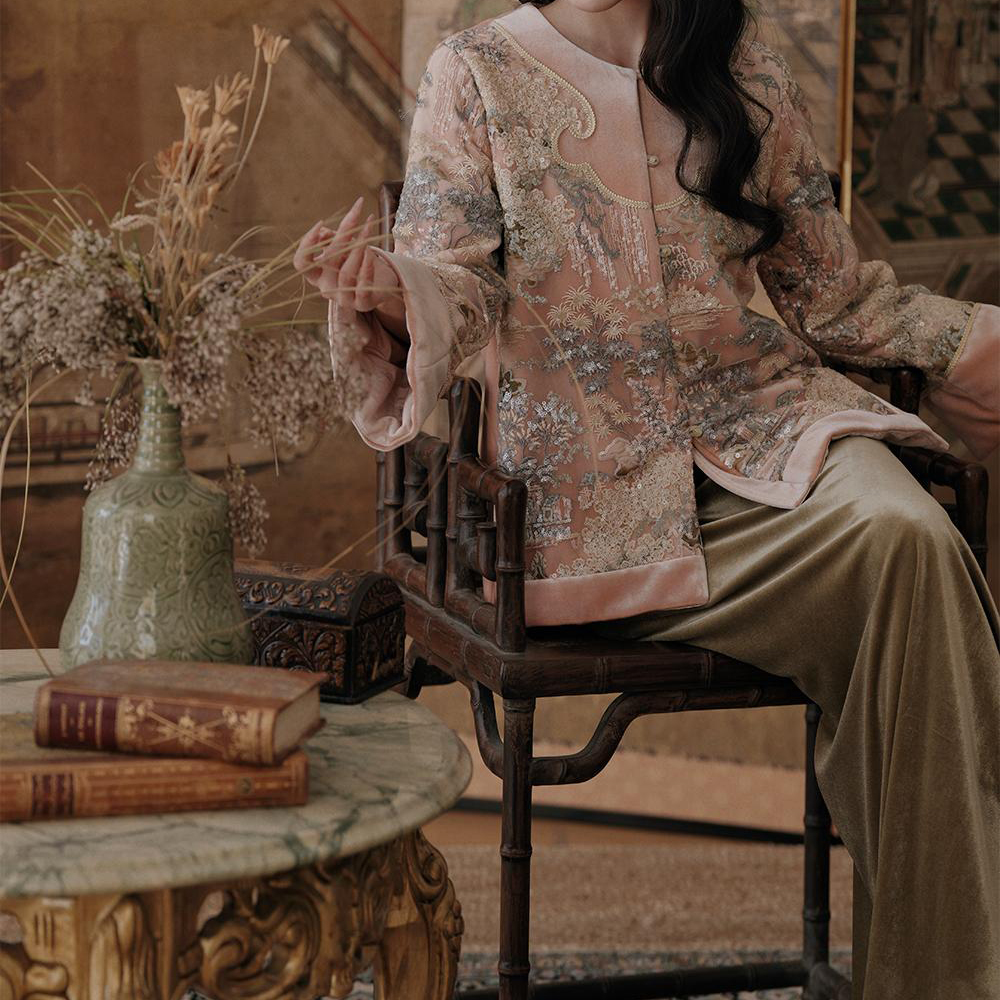 【锦上花】新中式外套+半裙XH55063388