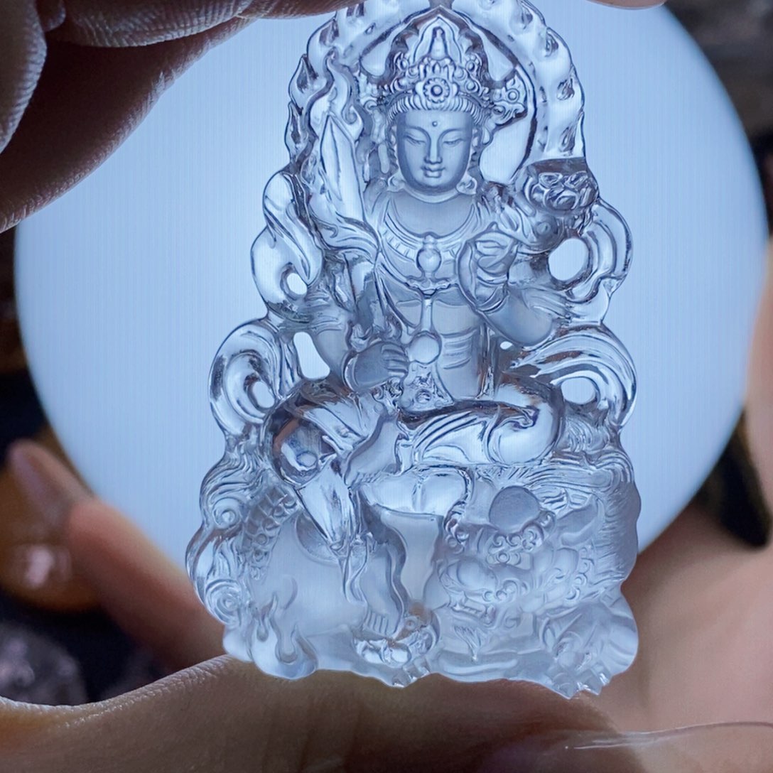 水晶颈饰未镶嵌光**张吊坠