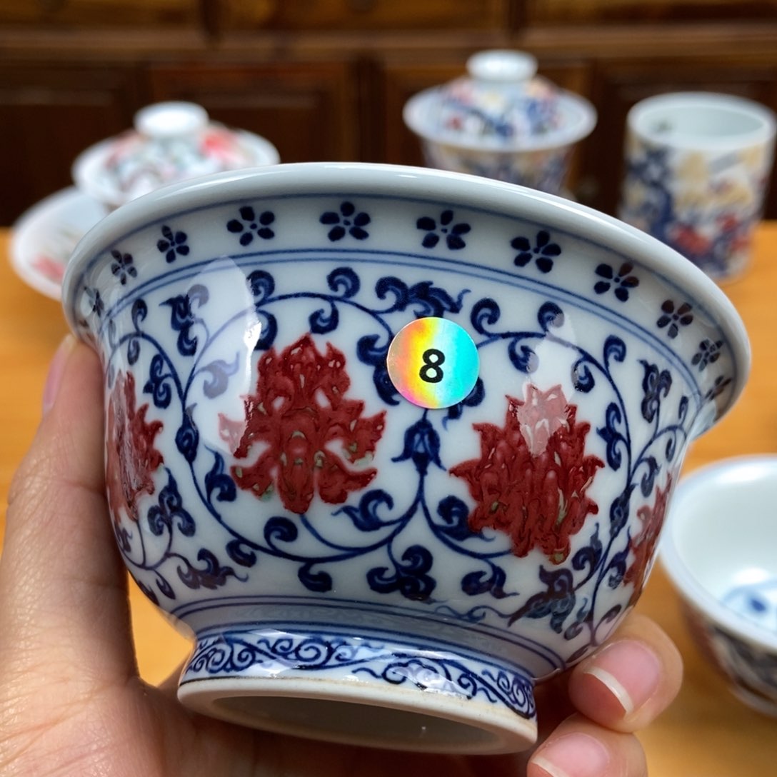 手绘现代茶具非古董