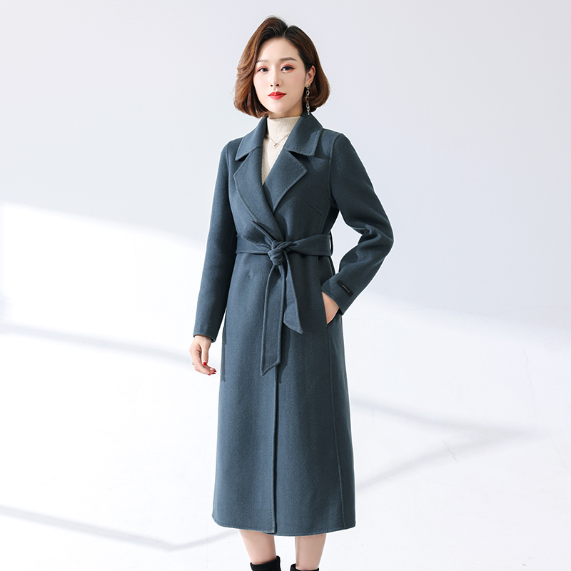双面羊毛呢子大衣长款中年冬装女2025新款妈妈显瘦高贵纯羊毛外套