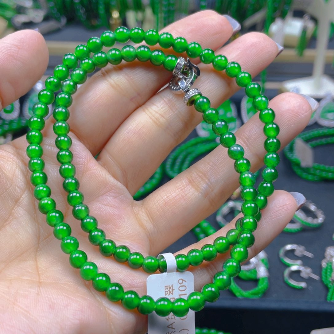 颈饰未镶嵌翡翠锁骨链5