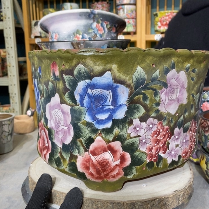 红陶景德镇艺术手绘作品