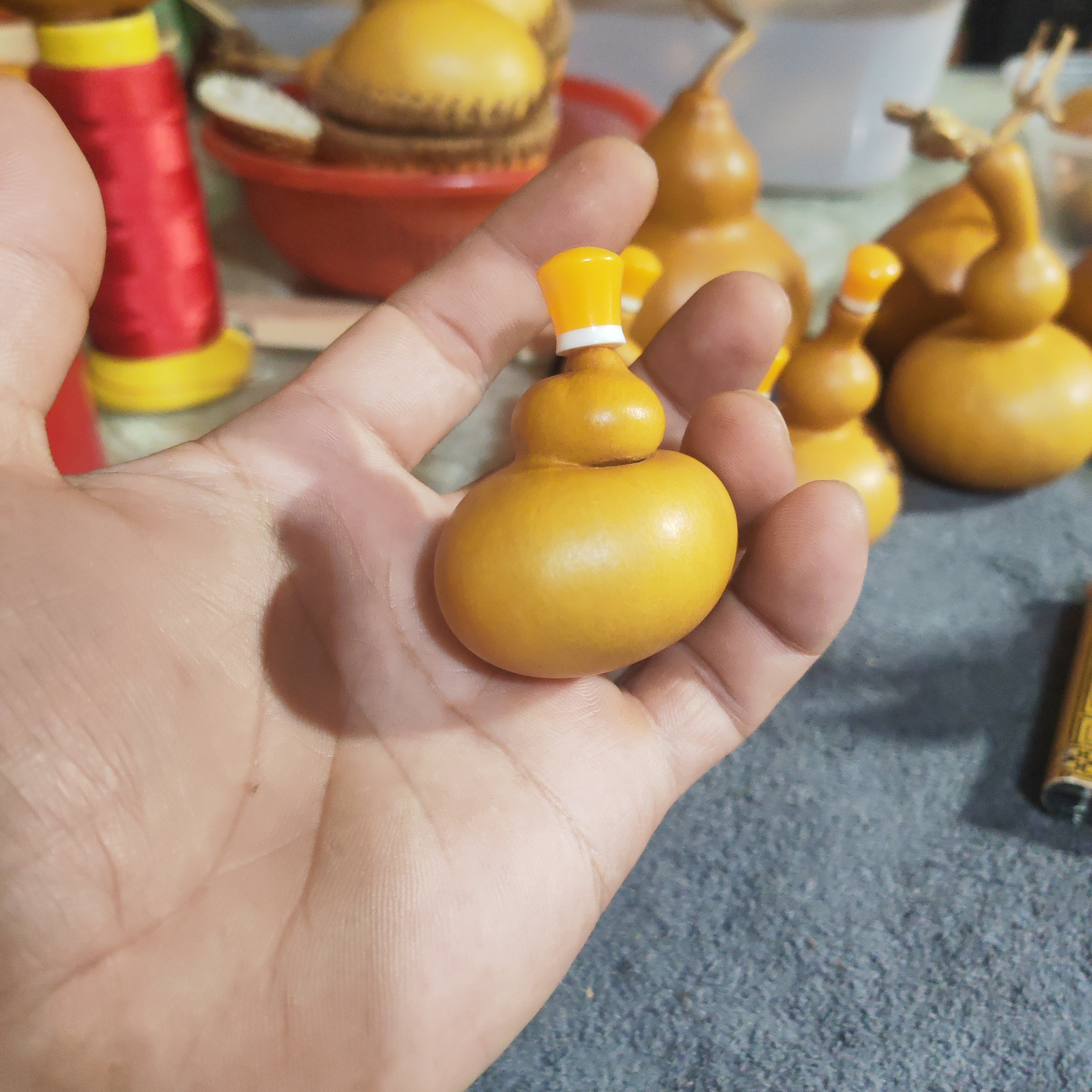 天然钱袋葫芦文玩收藏手把件