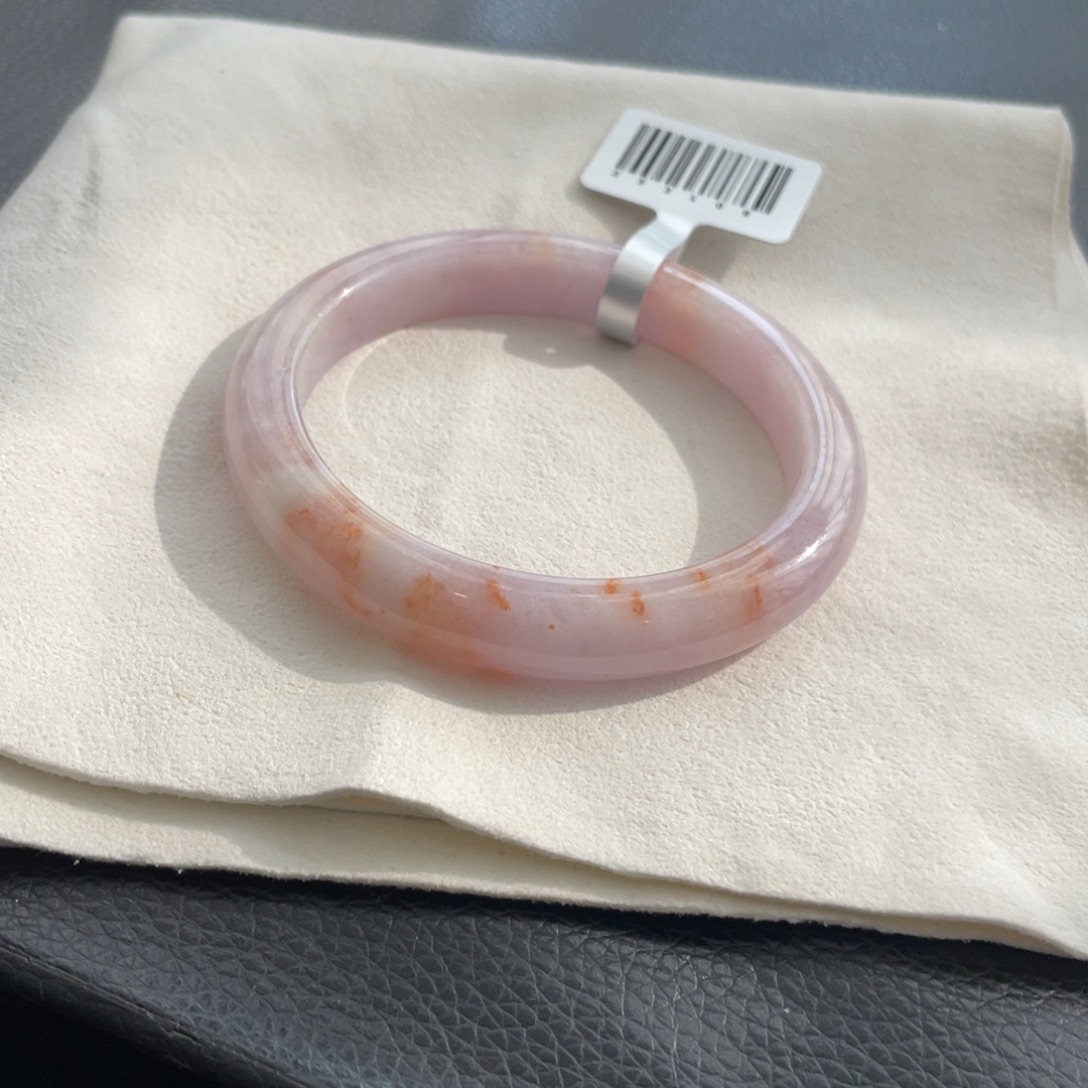 翡翠未镶嵌手镯纹57.8正圈