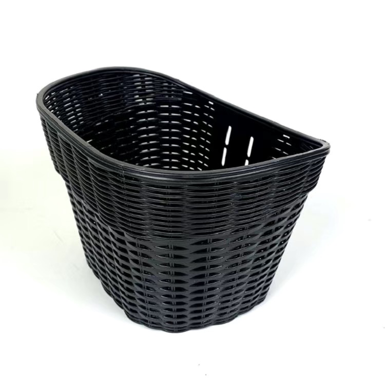 仿藤塑料车筐自行车篮山地车筐折叠车菜篮