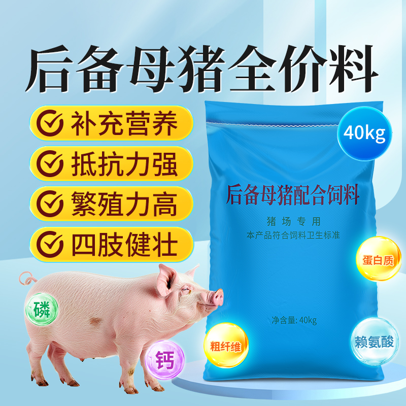 【40KG】华畜育肥猪全价料后备母猪增重催肥促长高效养殖Z