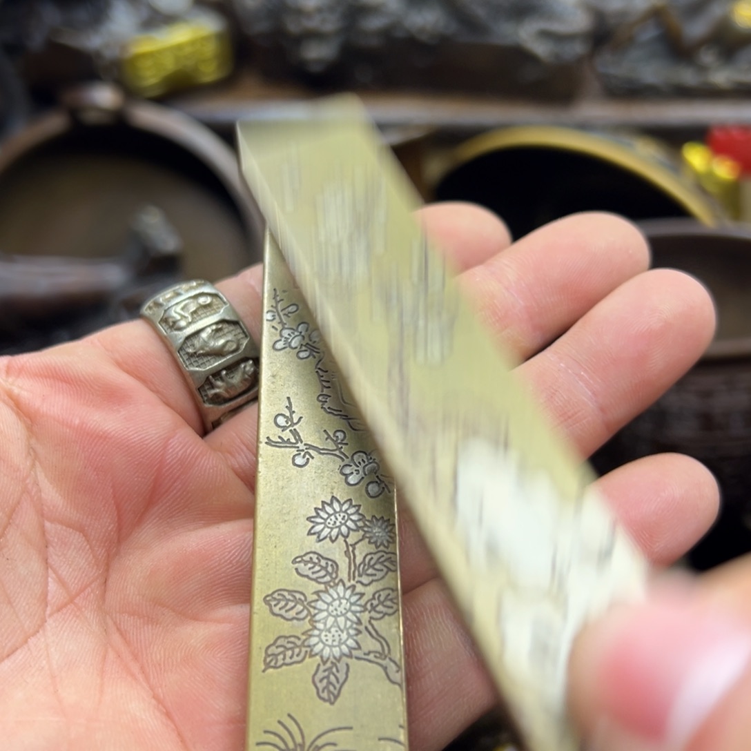 铜摆件欢迎欢迎你