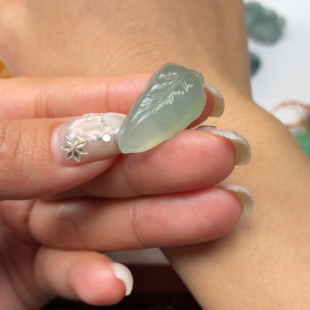 定制翡翠未镶嵌叶子