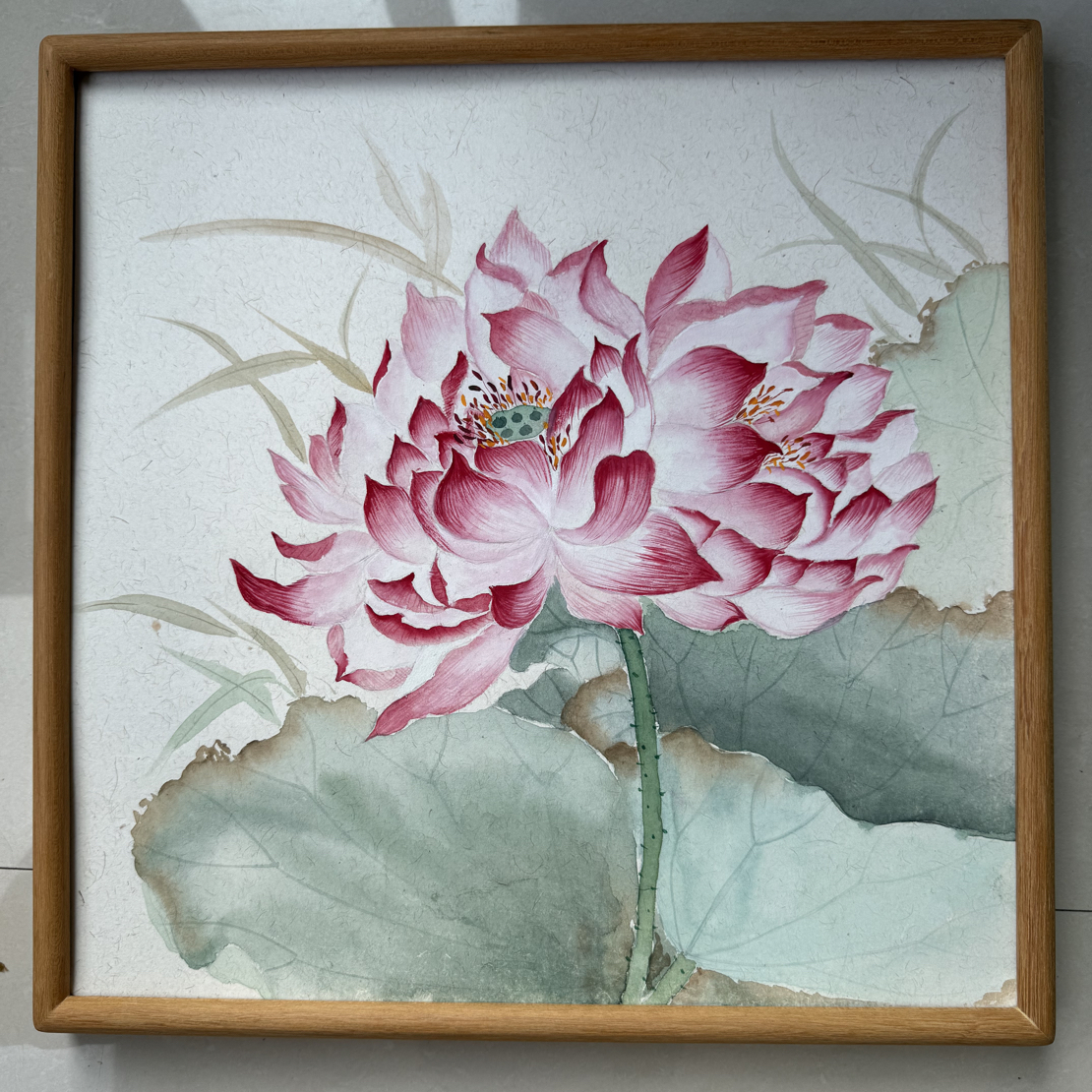 好运连连并蒂莲40*40