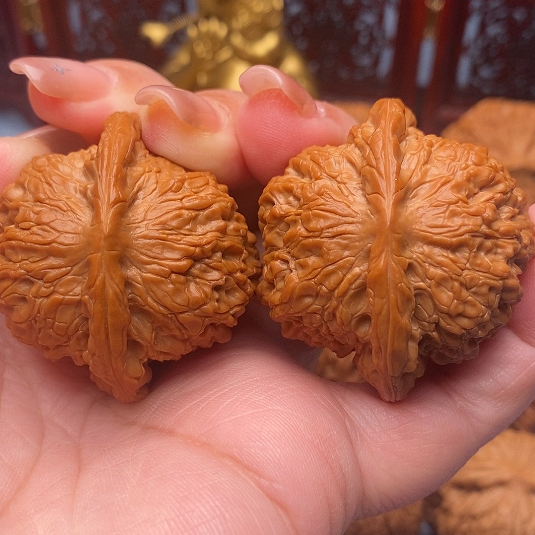 松***松把件文玩核桃43全品血麒麟