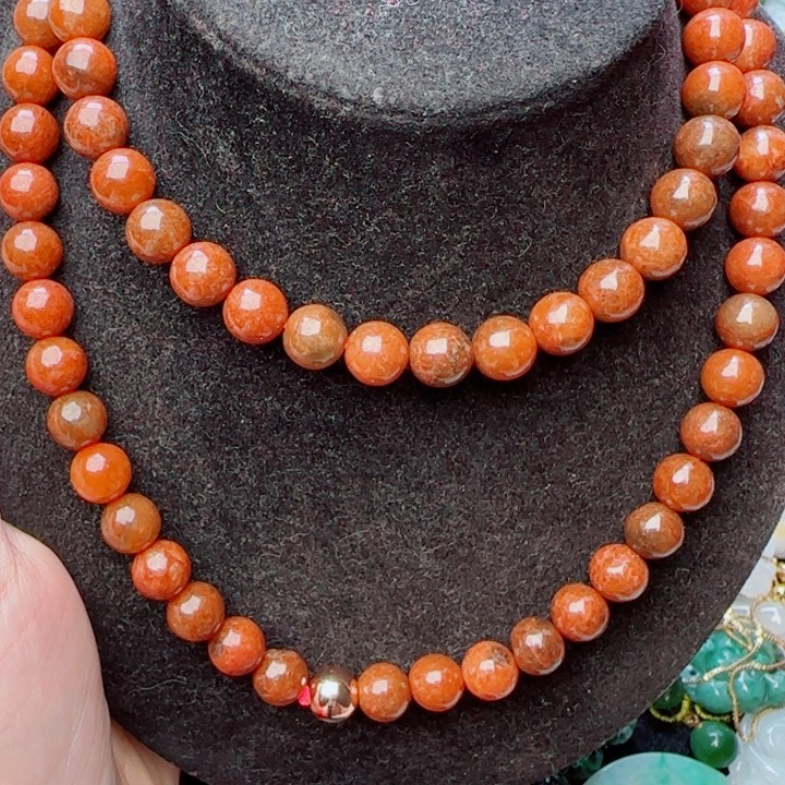 翡翠颈饰未镶嵌天然A货28