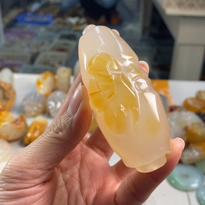 玛瑙/玉髓吊坠(不含链)未镶嵌