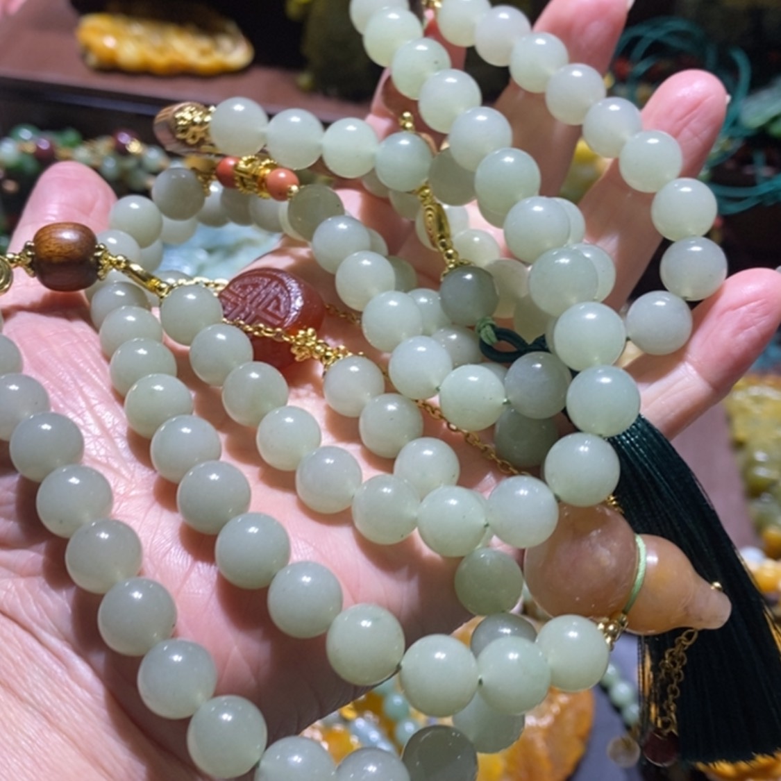 【闪购商品】岫玉毛衣链未镶嵌