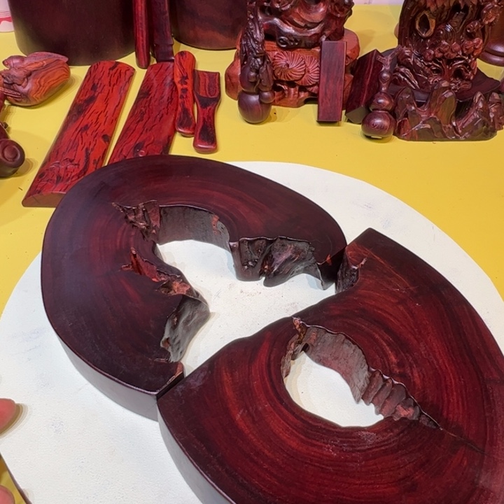 石***玩非洲紫檀（红花梨）