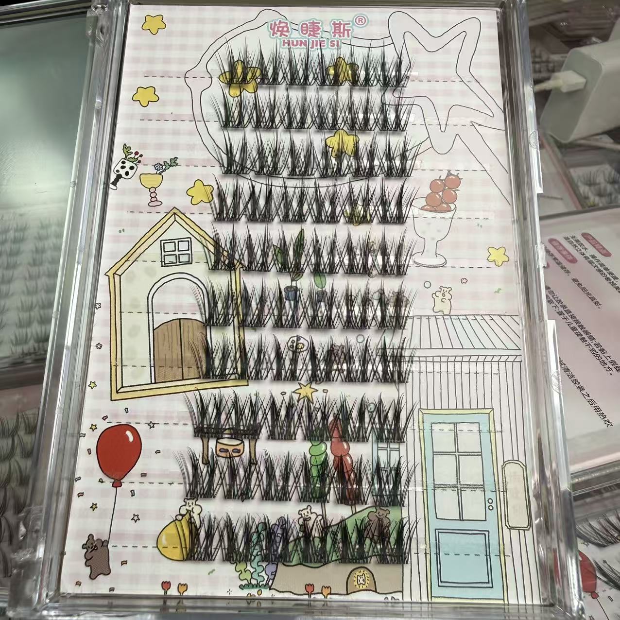 美鼠动物系列手工超软睫毛浓密柔软纤长妈生仿真单簇爆款假睫毛