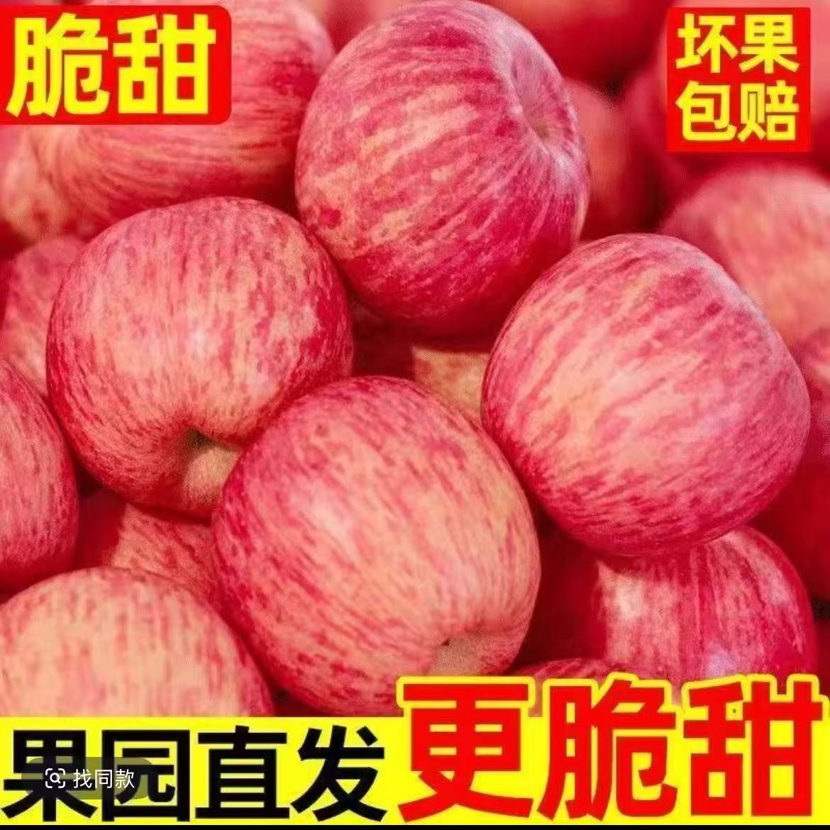 正宗冰糖心红富士苹果新鲜当季应季脆甜多汁苹果整箱L