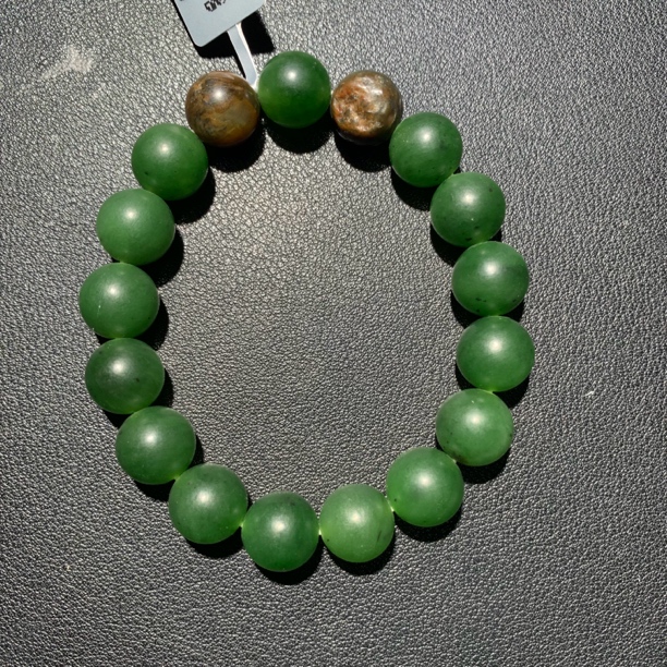 旧藏 和田碧玉手串L玲92030