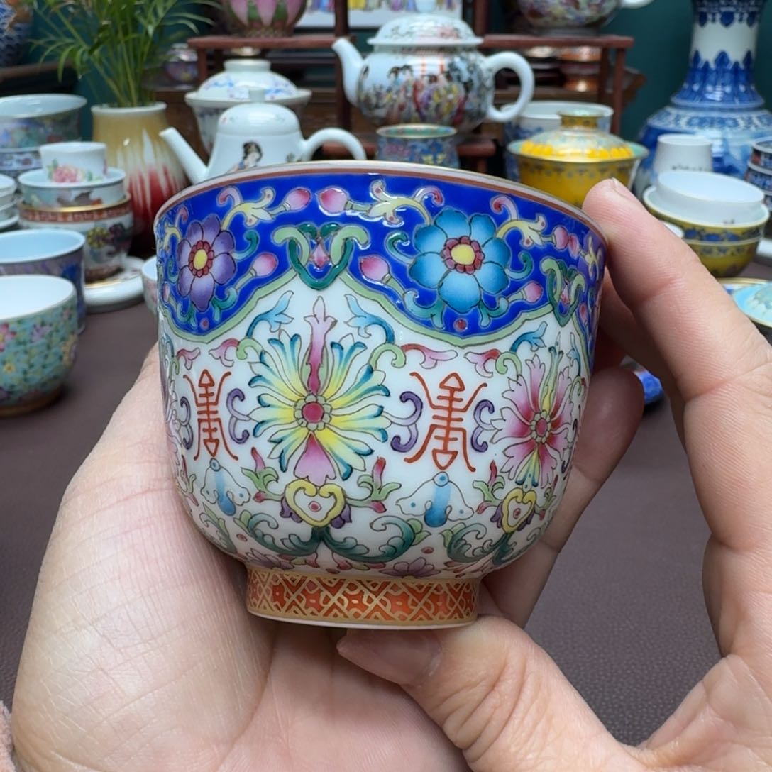 瓷片景德镇仿古手工制作精品展示