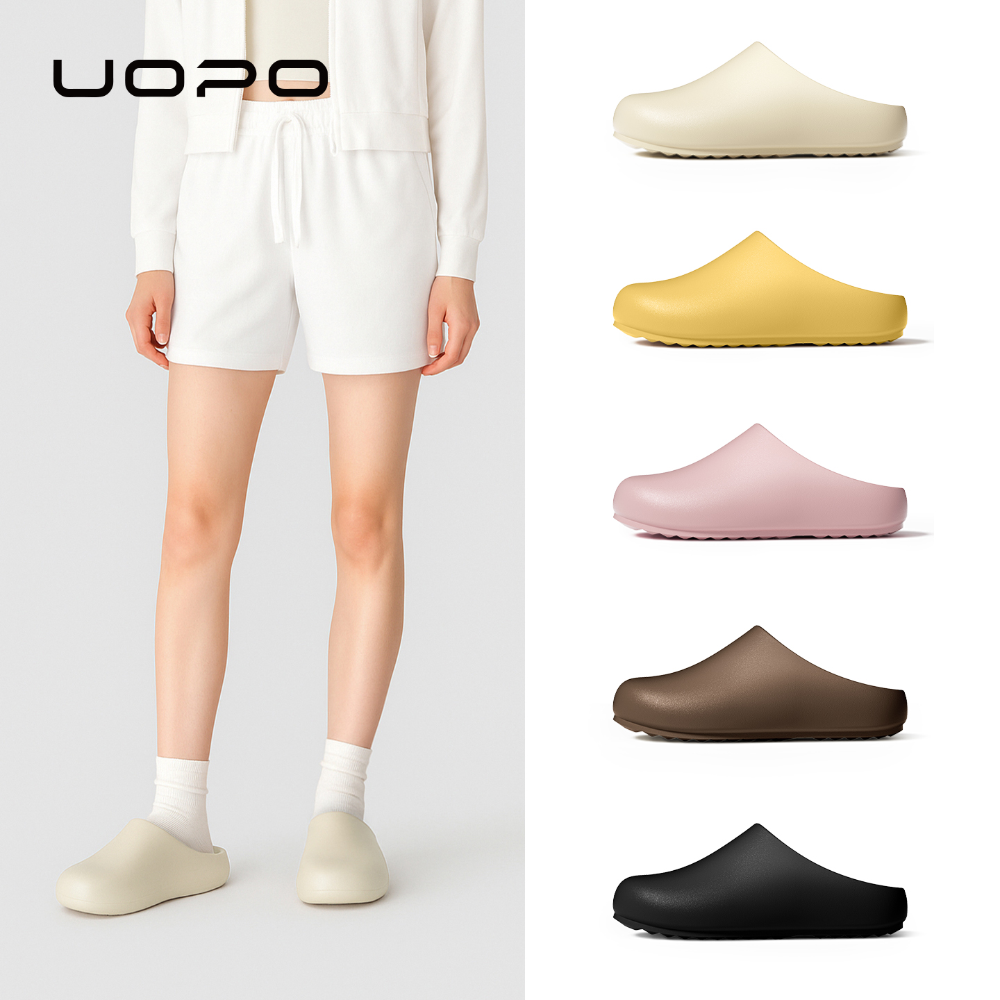 攸朴德比包头鞋外穿软底防水防滑休闲简约EVA潮流勃肯拖鞋厨师鞋