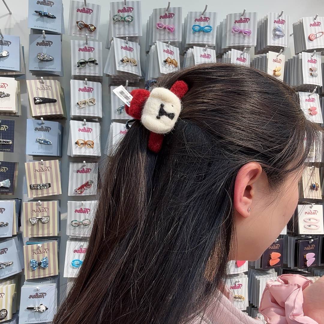 布艺铁合金半抓毛毡狗26