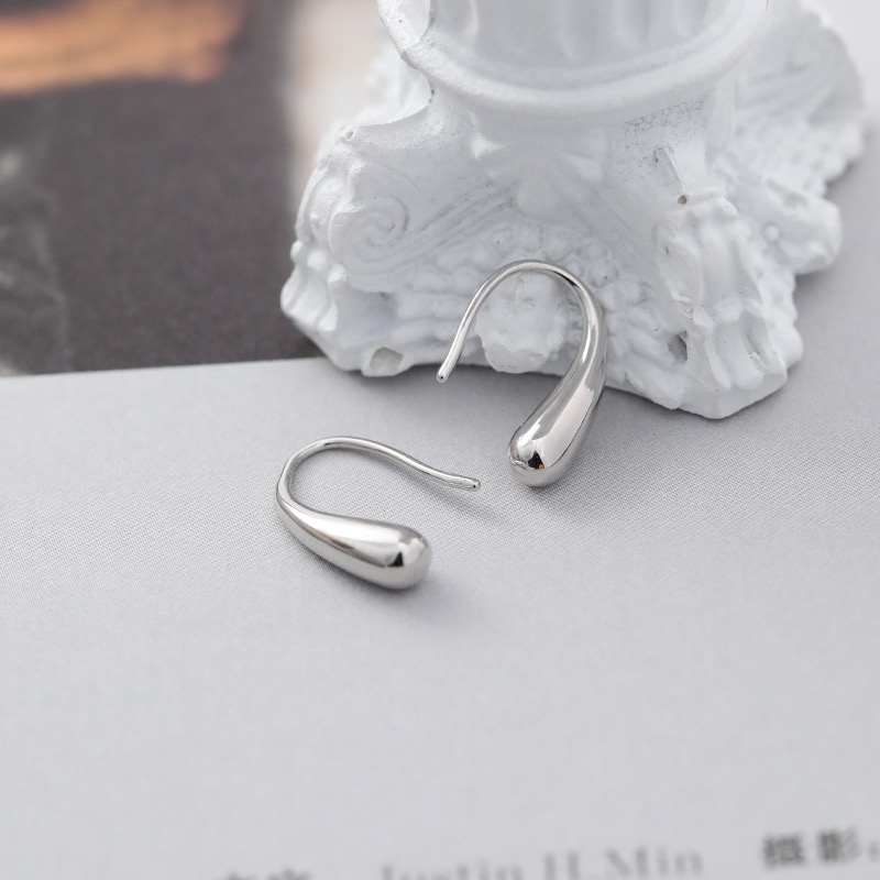 925银耳饰 水滴小辣椒耳钩耳饰 经典百搭休闲时尚简约素款