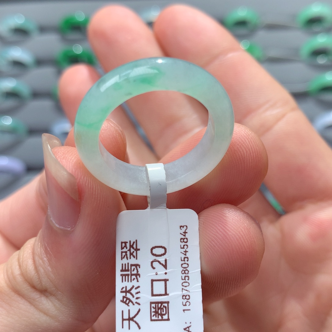 翡翠戒指未镶嵌天然