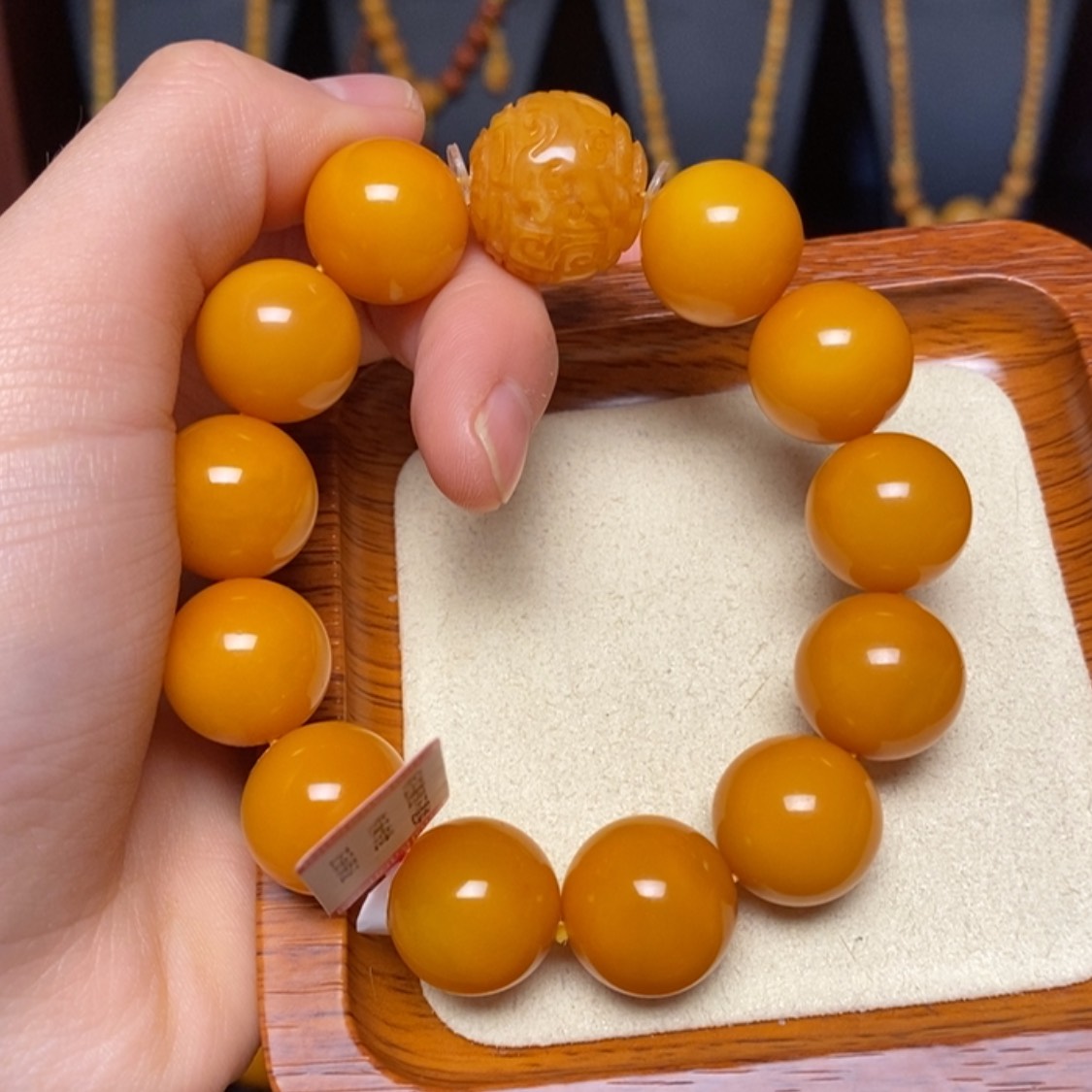 【闪购商品】未镶嵌蜜蜡手链手串