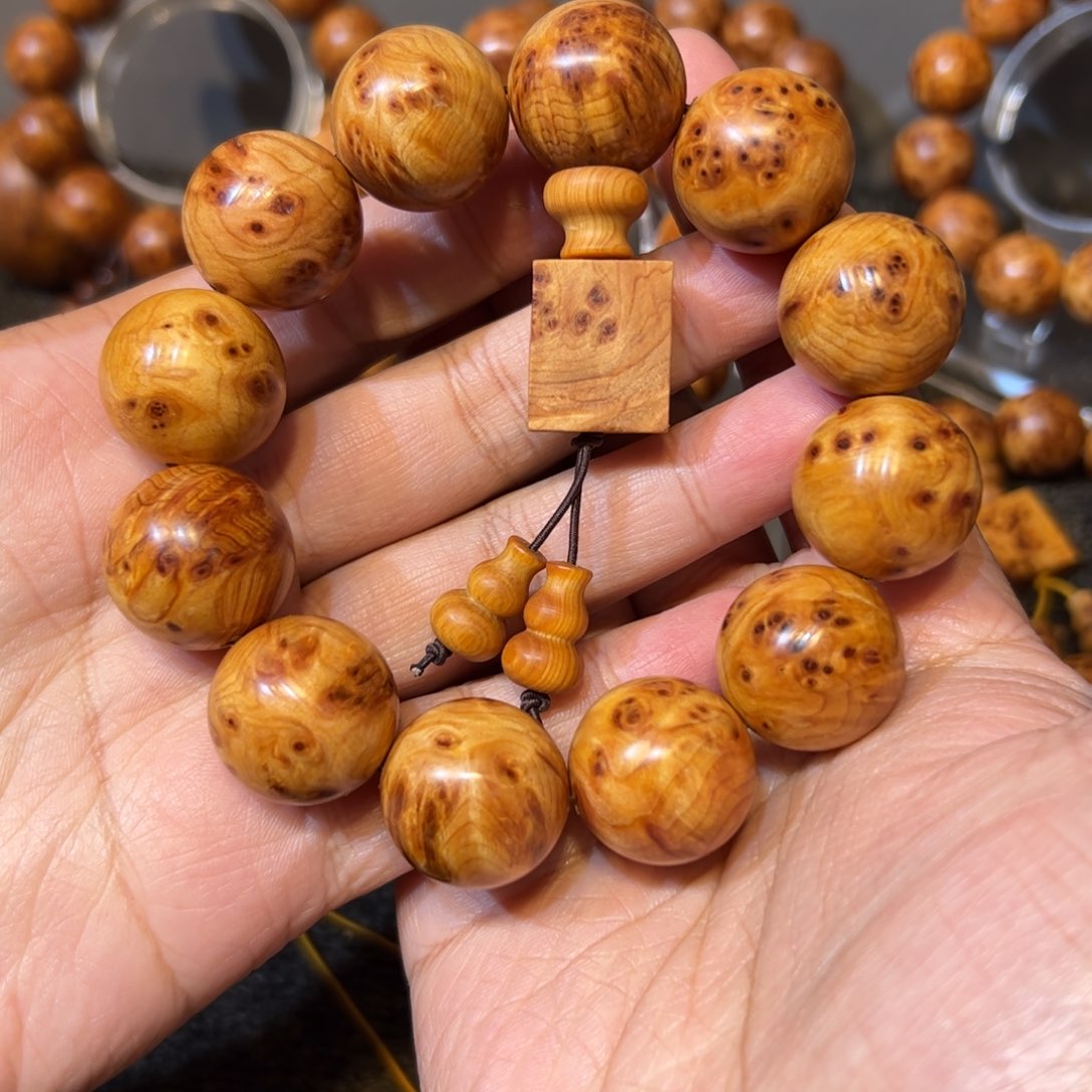 柏木（崖柏）手串/手链2.0陈化红油入门级瘤疤手串